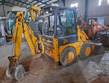 Mini retrocargadora JCB 1CX Walkia con cazos y circuito hidráulico auxiliar