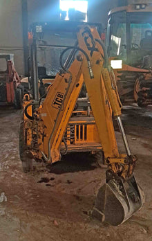 Mini retrocargadora JCB 1CX Walkia con cazos y circuito hidráulico auxiliar