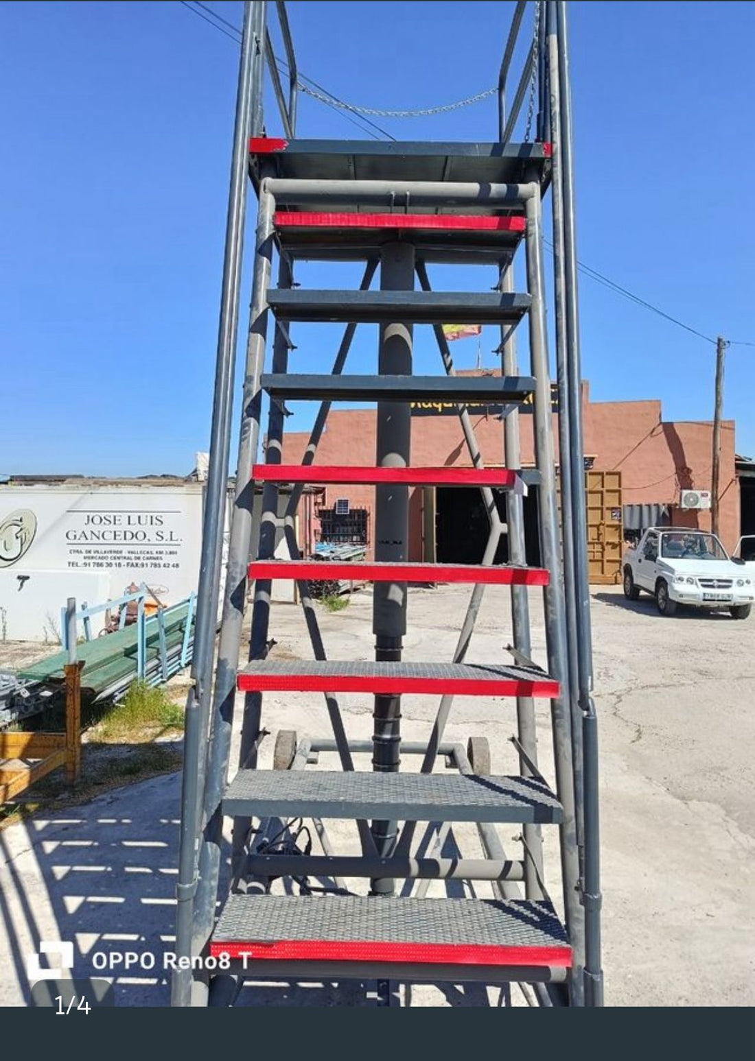 Plataforma Elevadora Manual 3,5m Hidráulica con Ruedas Profesional