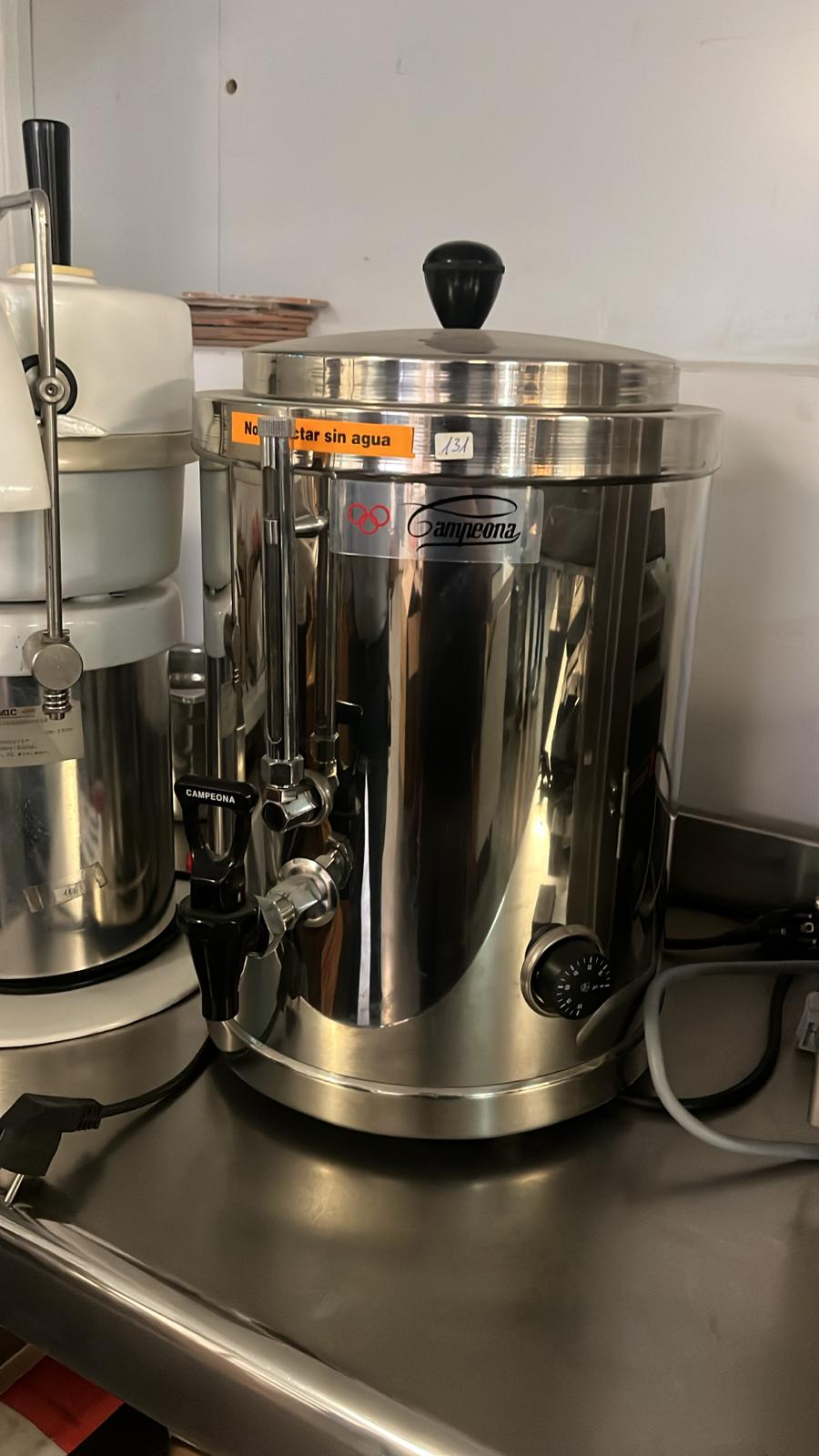 Termo Dispensador de Leche CAMPEONA Inox con Grifo – Segunda Mano