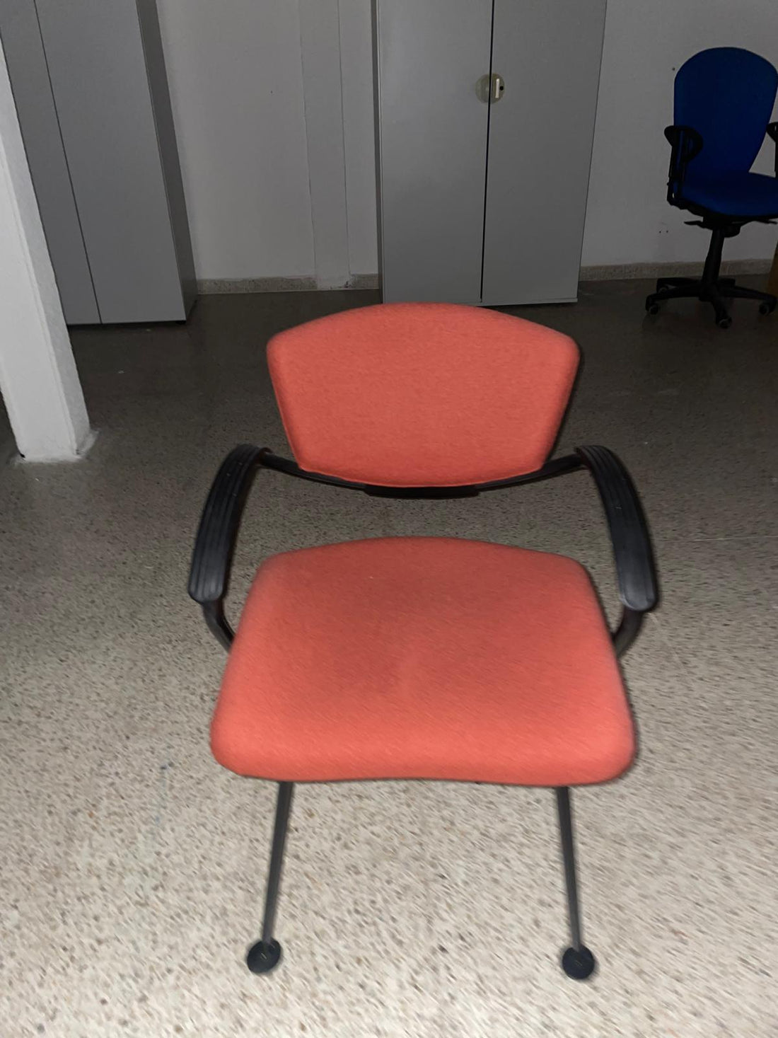 Silla Confidente Oficina con Brazos Naranja - Profesional