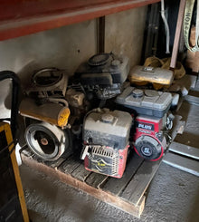 Lote de motores industriales monocilíndricos gasolina y diésel 5HP