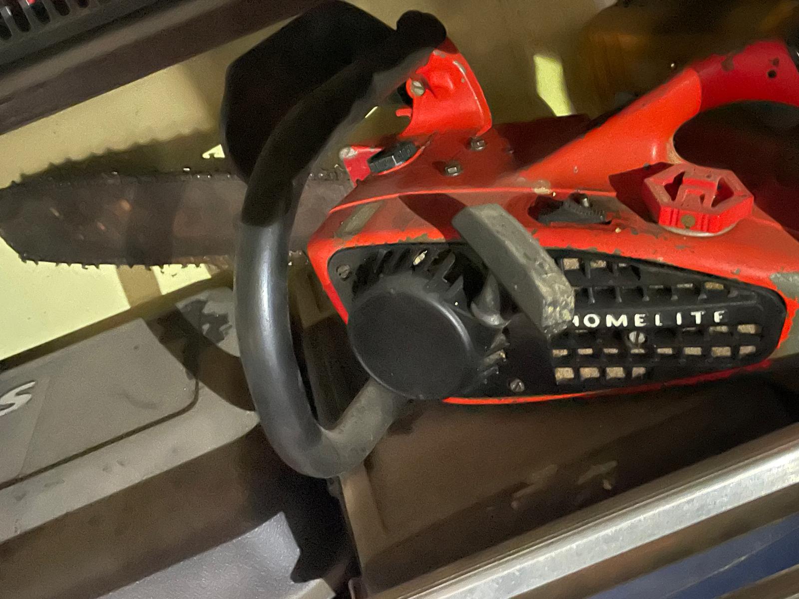 Motosierra Homelite profesional gasolina con espada y cadena