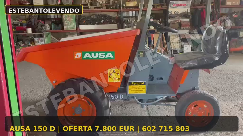 Dumper de Obra AUSA 150D — Motovolquete Articulado de Construcción