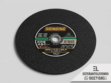 Disco de Corte Grinding 350x4mm (14") INOX/Metal Industrial - Tronzadora - Nuevo